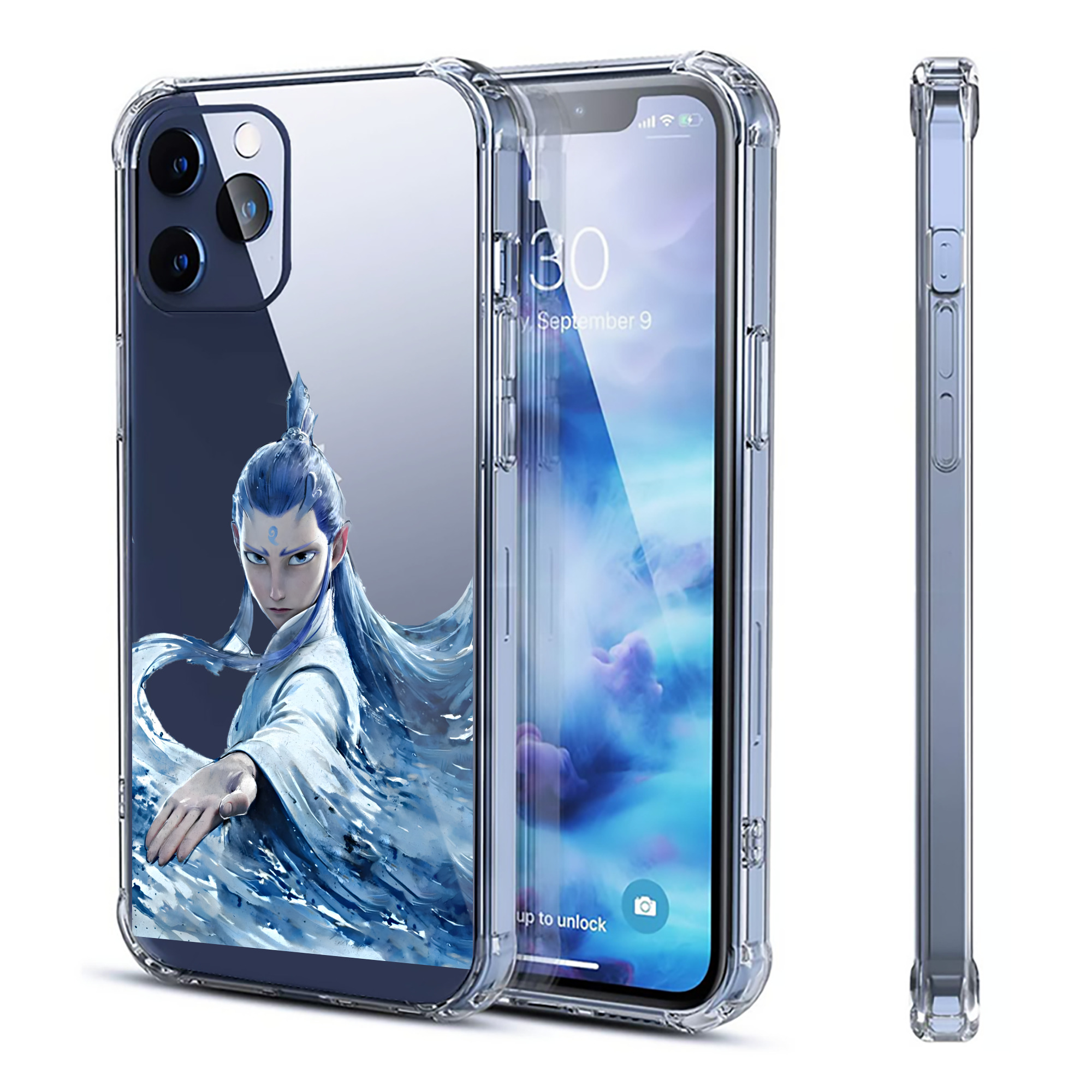 （画像用） Ne Zha 2 ナタ 魔童の大暴れ 【iPhone 12シリーズ対応】透明スマホケース（クリアソフトケース）